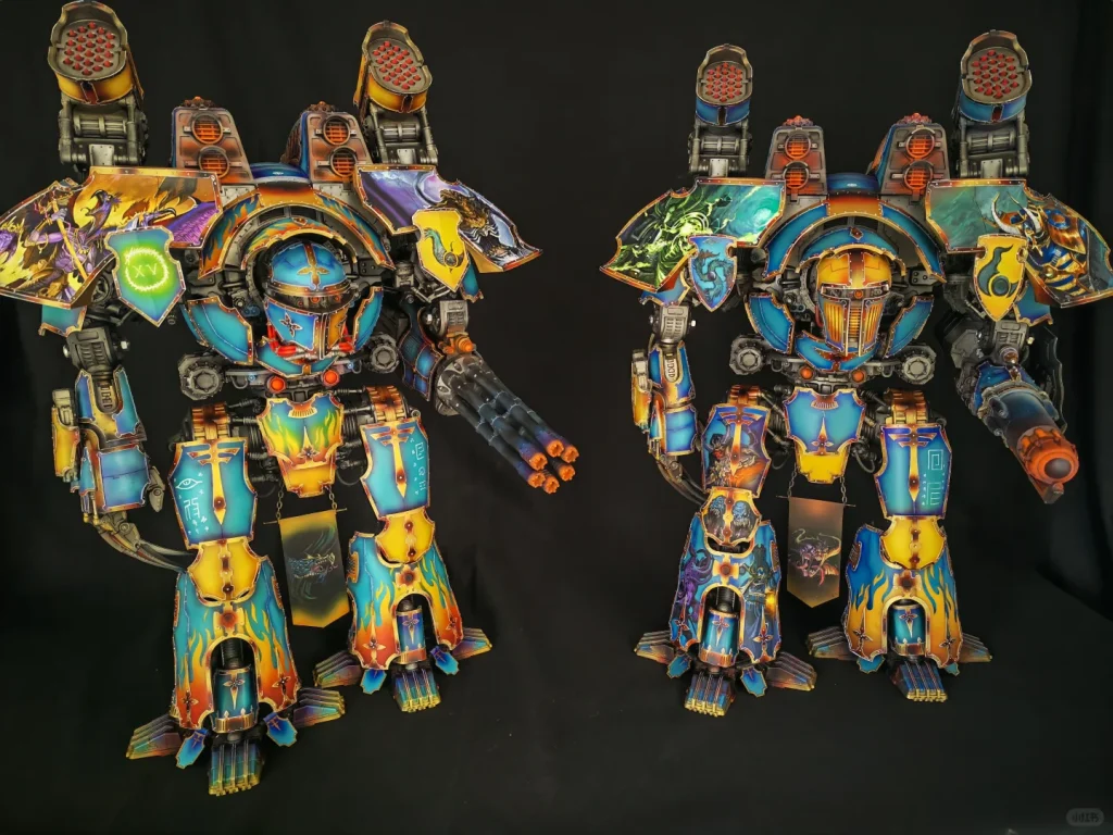 Thousand Sons Warlord Titan painted miniature
