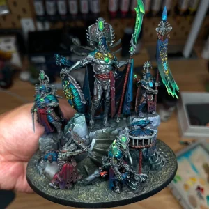 Collector painted Warhammer AoS Ossiarch Bonereapers Katakros Mortarch - front view full body by Maxon Casting