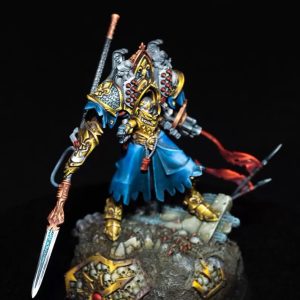 Fine Detail painted Warhammer 40K Adepta Sororitas Morvenn Vahl - front view full body by Maxon Casting