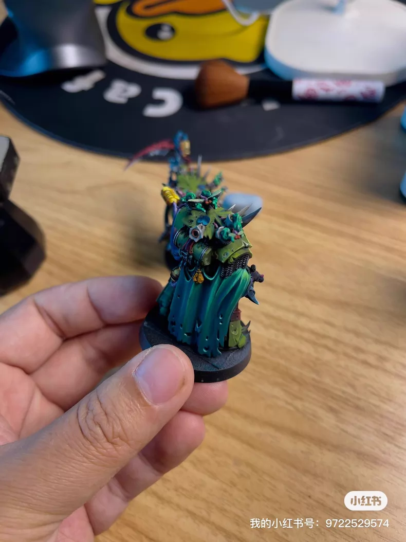 Collector Nurgle Terminators weapon detail close-up by Maxon Casting - Warhammer 40K Death Guard commission