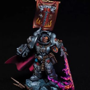 Fine Detail painted Warhammer 40K Grey Knights Grand Master Voldus - front view full body by Maxon Casting
