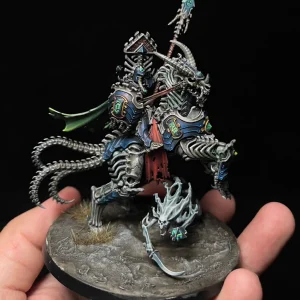 Collector painted Warhammer AoS Ossiarch Bonereapers Zandtos Ossiarch Liege - front view full body by Maxon Casting
