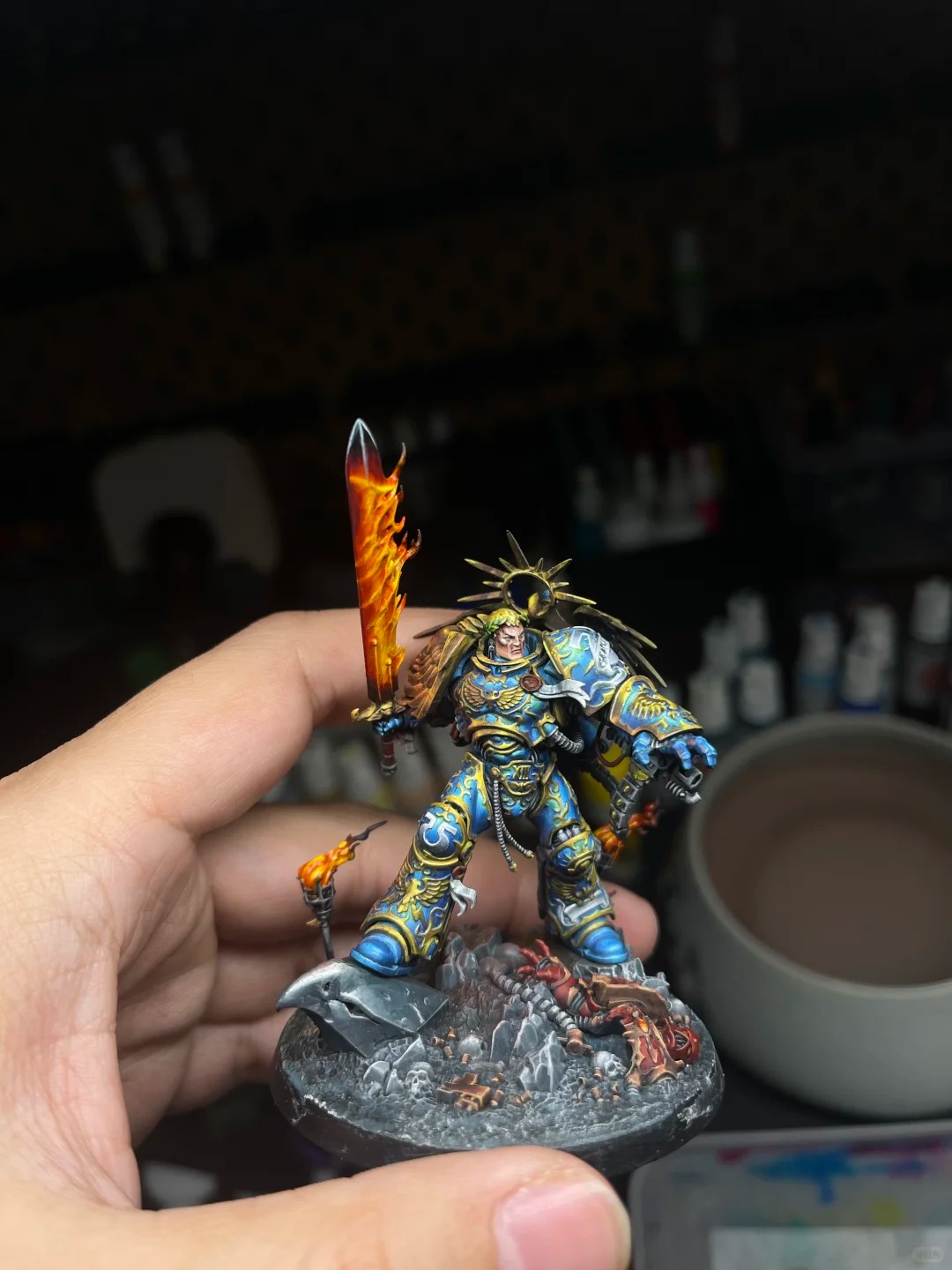 Miniature photography lighting detail