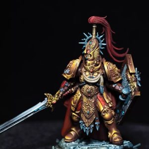 Adeptus Custodes Shield Captain - Exhibition quality Warhammer miniature painting, main photo