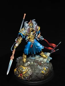 Fine Detail painted Warhammer 40K Adepta Sororitas Morvenn Vahl - front view full body by Maxon Casting