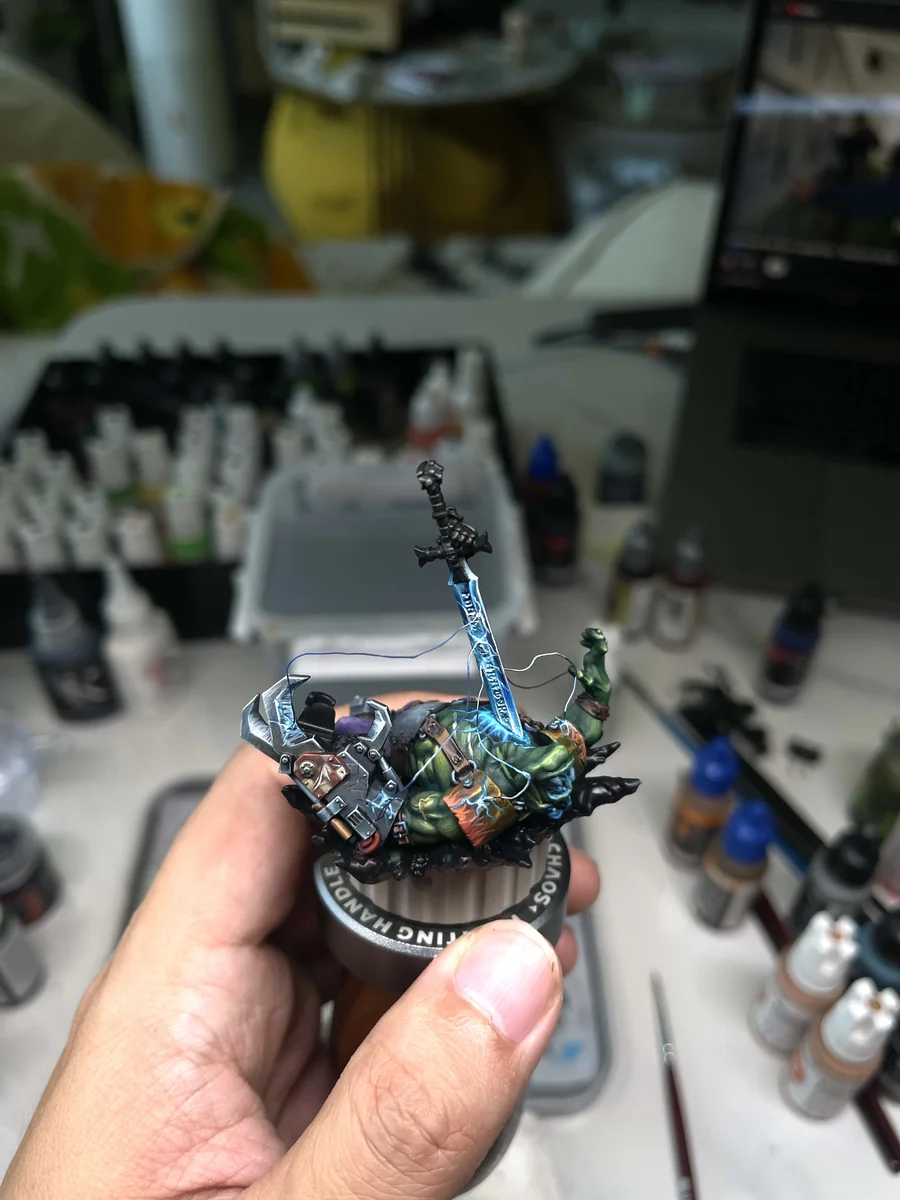 Bayard's Revenge – Black Templars Commission Painting Sample painted Warhammer miniature commission sample