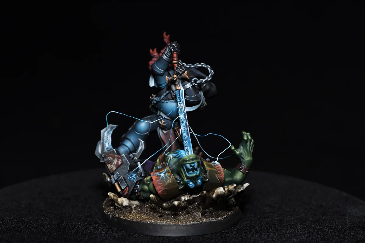 Bayard's Revenge – Black Templars Commission Painting Sample painted Warhammer miniature commission sample