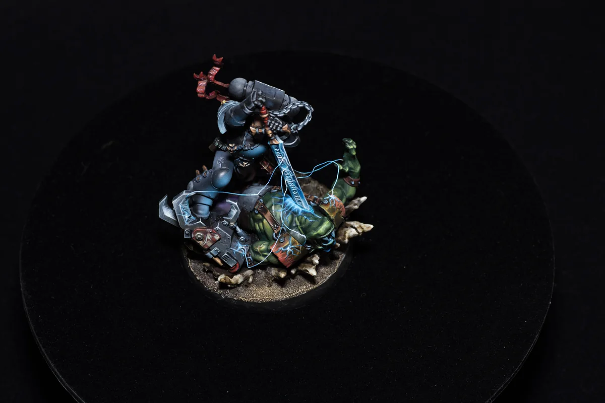 Bayard's Revenge – Black Templars Commission Painting Sample painted Warhammer miniature commission sample