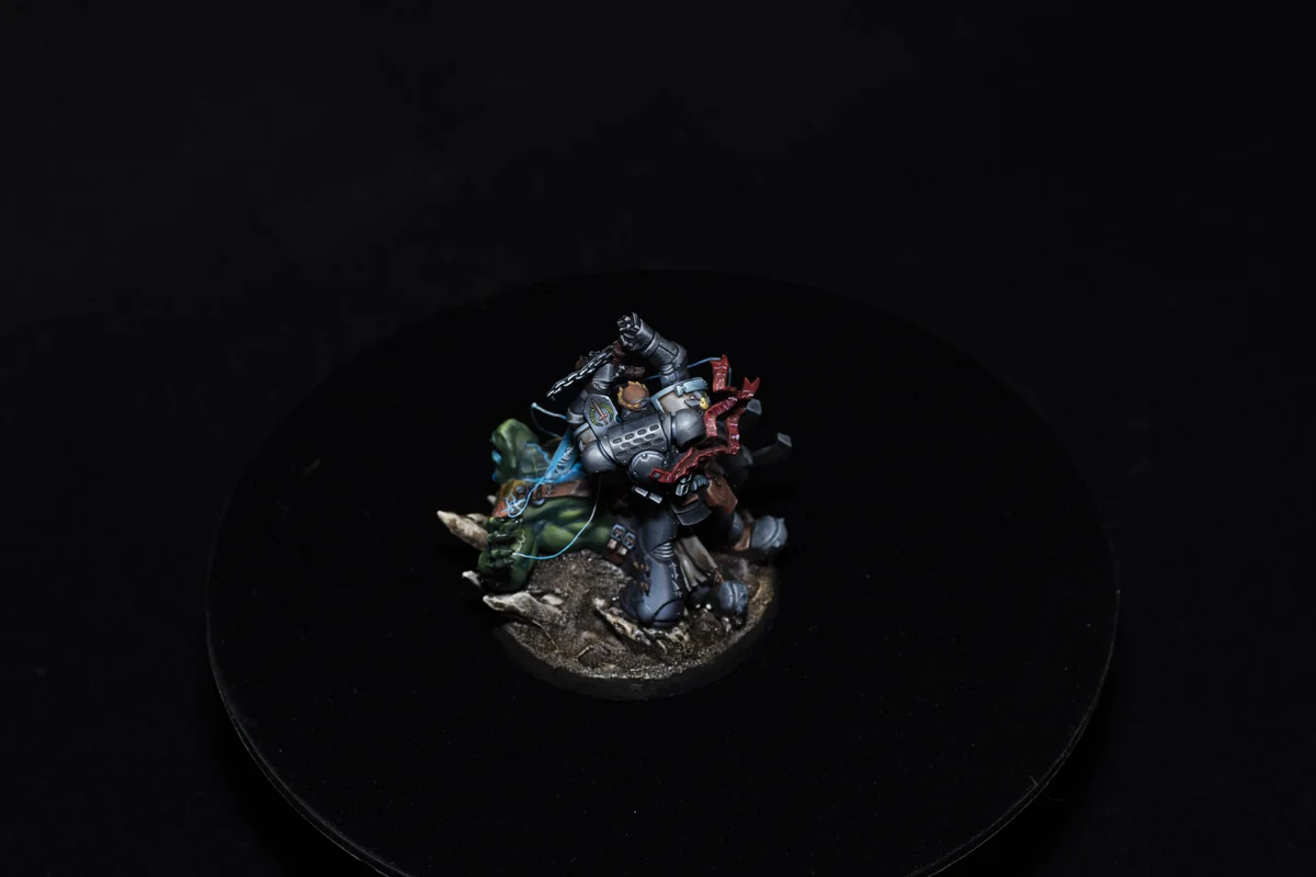 Bayard's Revenge – Black Templars Commission Painting Sample painted Warhammer miniature commission sample
