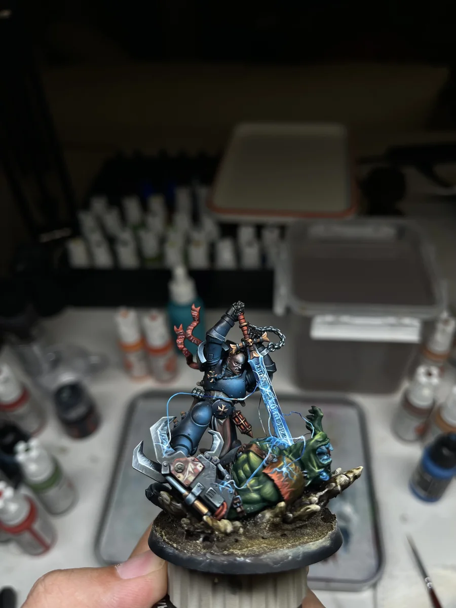 Bayard's Revenge – Black Templars Commission Painting Sample painted Warhammer miniature commission sample
