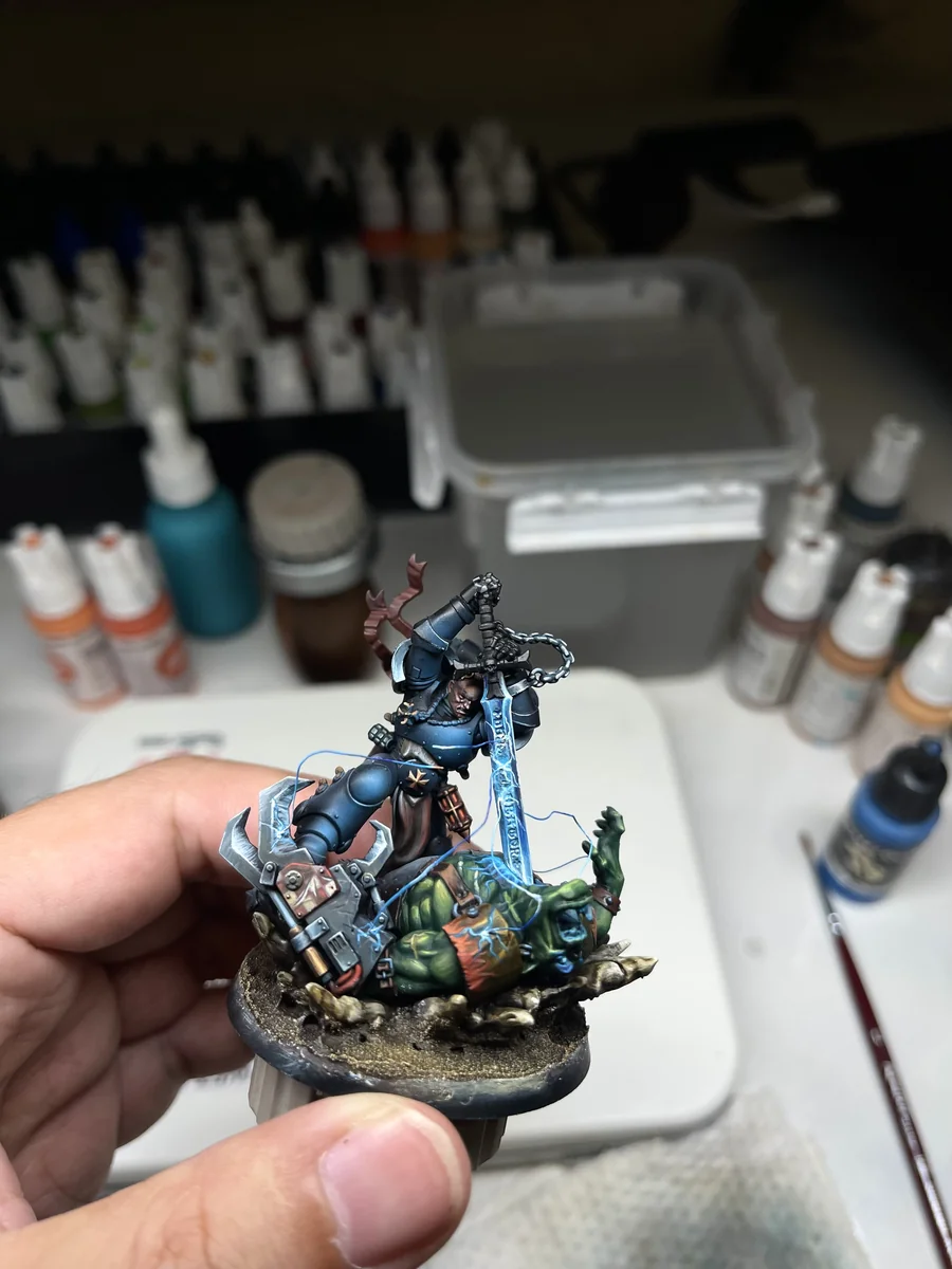 Bayard's Revenge – Black Templars Commission Painting Sample painted Warhammer miniature commission sample